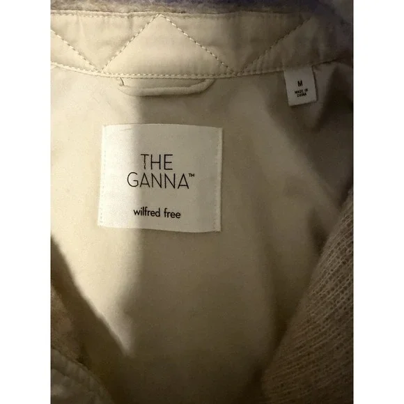 Wilfred Free Aritzia The Ganna Shirt Jacket Elaine Violet Purple Women's Size M - Picture 11 of 13